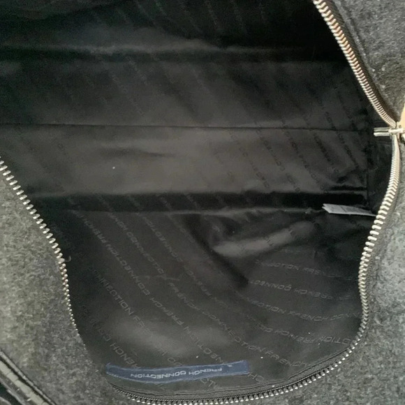 Grey and  faux patent hand bag - Picture 10 of 12